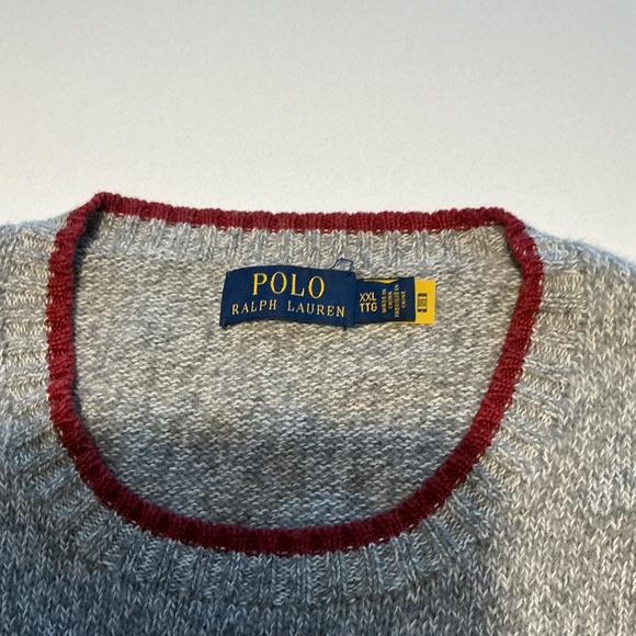 Ralph Lauren Iconic Flag Sweater - Authenticated - Marled grey - XXL Unisex - Picture 4 of 6